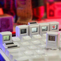 80 ใหม่ K-04 MAC ส่วนบุคคล Keycaps สำหรับแป้นพิมพ์คลาสสิก Retro น่ารักโปร่งใส Keycaps แม่เหล็กชุด ESC + 1.5U Tab-dliqnzmdjasfg