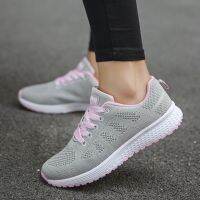 Kasut Jururawat Lovers Sneakers Women Running Shoes Fly Weave Light Breathable Sport Shoes