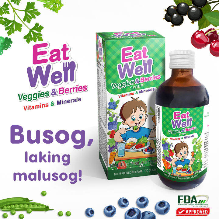 EATWELL Veggies & Berries Appetite Booster Multivitamins Syrup for Kids ...