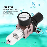 Air Filter Regulator AW2000-02 Air Pressure Regulator Oil Water Seperator Manual Drain with Poly Bowl Metal Guard