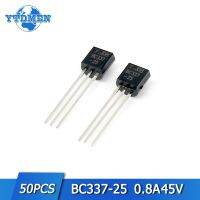 50pcs BC337-25 ทรานซิสเตอร์ซิลิคอน NPN BJT Triode Transistors ชุด TO-92 45v 800mA แอมพลิฟายเออร์ทรานซิสเตอร์ในสต็อก