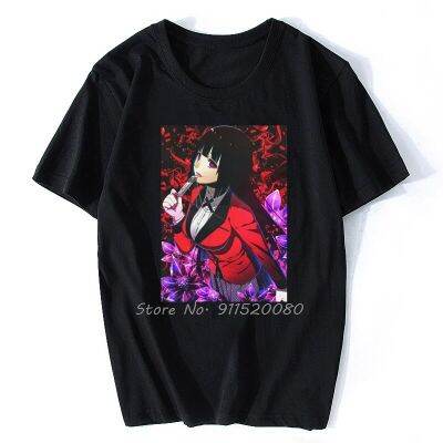 Kakegurui T-Shirt Men Graphic T Shirt Short Sleeve Anime Manga Yumeko Jabami Tshirt Cotton Tee Tops Harajuku Streetwear