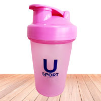 แก้วเชคโปรตีน Usport ขนาด 400 ml. แถมลูกเหล็กสแตนเลส Protein Shaker