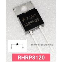 (1ตัว) RHRP8120 , DIODE 8A 1200V TO-220 อุปกรณ์เครื่องใช้ไฟฟ้า electrical equipment ชิ้นส่วนและอะไหล่วงจรไฟฟ้า Electrical circuit parts and parts แผงวงจรไฟฟ้า circuit board