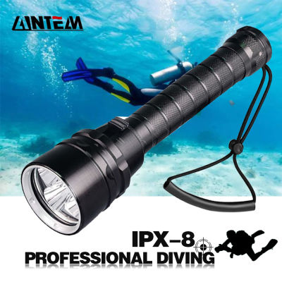 Professional Super Powerful 20000LM led Scuba Diving IPX8 Waterproof Flashlight Diver Light LED Underwater Torch Lamp Lanterna