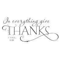 I THES In 5:18 Bible Thanksgiving Quote Art Vinyl Wall Sticker Decals Home Decor