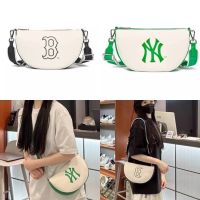 MLB✨ของแท้ Outlet ?กระเป๋า ny ทรงครึ่งพระจันทร์ ใส่โทรศัพท์ได้ทุกรุ่น อะไหล่ปั้มทุก จุด ขนาด 9.5 นิ้ว