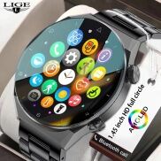 LIGE 2023 NFC Đồng Hồ Thông Minh Cho Nam GT2 Pro AMOLED 454 454 Màn Hình