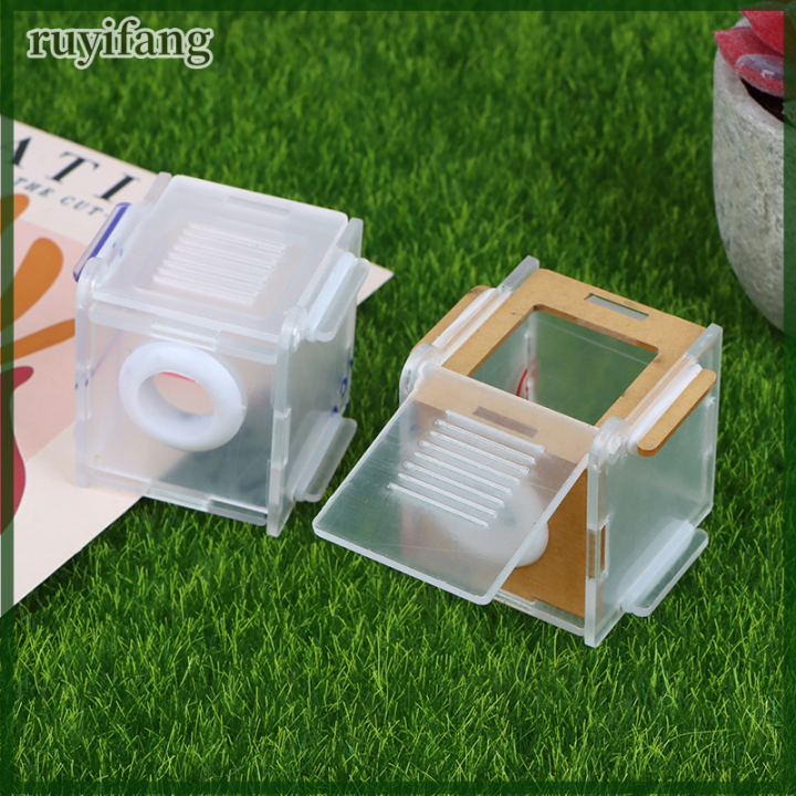 ruyifang-acrylic-high-transparent-ant-activity-area-test-tube-connection-nest-diy-ant-farm-feeding-box-15-18mm-caliber-test-tube-nest