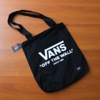 Vans กระเป๋าโท้ท สีดํา สําหรับผู้ชาย ผู้หญิง