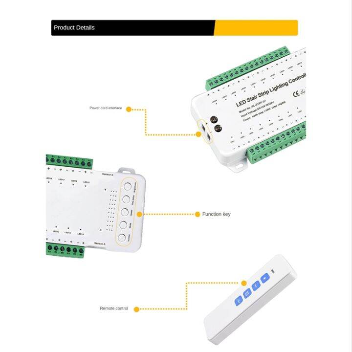 28ch-intelligent-sensor-stair-light-controller-dc12v-dc24v-stair-step-light-controller-led-strip-dimmer