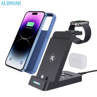 ZZOOI Wireless Charger 3 in 1 For iPhone 14 13 12 Pro Max XS X 8 Fast Charging Dock Station For Apple Watch Series 8 7 Chargers Stand