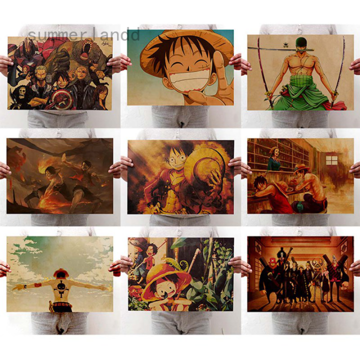 picture-naruto-anime-character-collection-decoration-retro-kraft-poster-bedroom-decoration