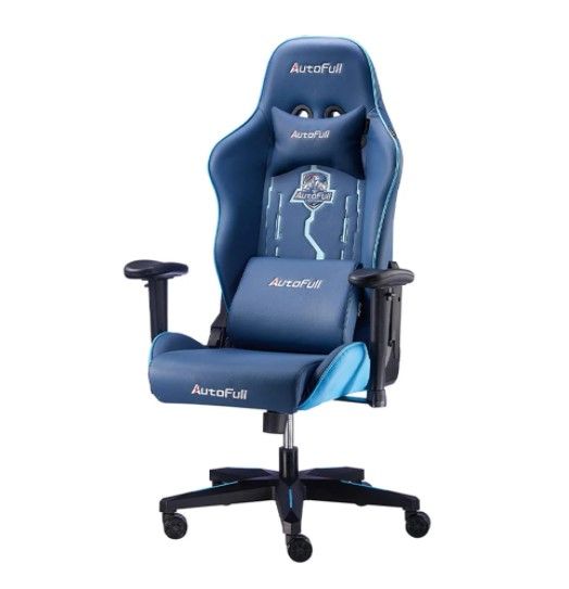 gaming-chair-เก้าอี้เกมมิ่ง-autofull-gaming-af078npu-black-green-สินค้าต้องประกอบก่อนใช้งาน