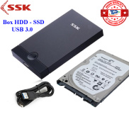 Hộp đựng ổ cứng HDD Box 3.0 SSK SHE085 2.5inch Đen.