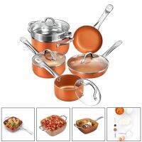 Kitchen Frying Pan with Equipment Cookware Kits for Omelettes Cooking Eggs Induction Electric