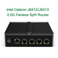 G30W Fanless Mini PC Firewall Appliance Celeron J6412 J6413 4x2.5GE Industrial Automation IoT Health Support Linux Pfsense