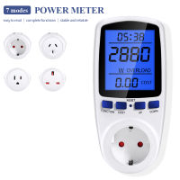 AC Digital Power Electricity Meter ซ็อกเก็ตแรงดันไฟฟ้า Wattmeter