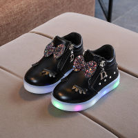 Spring New Arrival Glowing Girls Sneakers Basket Led Children Lighting Shoes Boys illuminated krasovki Luminous Sneaker