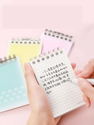 Japan KOKUYO Mini Loose-Leaf Notebook A7 Coil Removable Student Portable Light Color Memo Management Plan Checkered Pocket Book