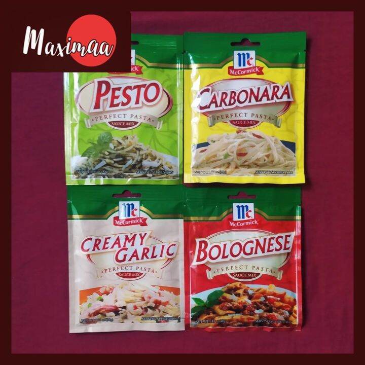 Maximaa McCormick Perfect Pasta Sauce Mix (Pesto Carbonara Creamy