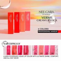 Nee cara N033 Vernis Cream Lipstick ลิควิด ลิปกันนํ้า สินค้าราคาพิเศษ  มีเบอร์1ค่ะ