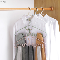 ZIBU รองรับหลายพอร์ตไม้แขวนสำหรับเสื้อผ้าชั้นเสื้อผ้าพลาสติกราวตาก