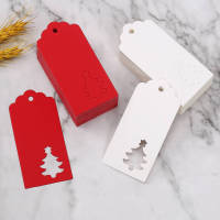 New Christmas tag 50/pcs kraft paper blank DIY christmas tree paper tag party christmas gift decoration tag