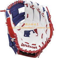 Original genuine*【บูติกเบสบอล】นำเข้าจากสหรัฐWilsonเด็กวัยรุ่นTeeBall棒垒球ถุงมือ-แสงนุ่ม