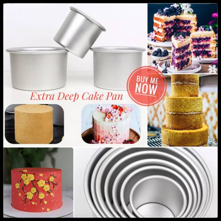 Aunt Shannon's Kitchen Tall Round Cake Pans - 4-inch, 6-inch, 8-inch Cake  Pan Set for 3-Tiered Cake - Aluminum Cake Pans Sets for Baking Wedding or  Birthday Cakes and More : Amazon.ca: Home