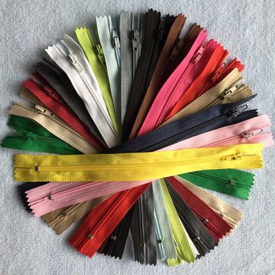 10 Pieces/Pack Long Zipper Zip Ziper Plastic 3 12cm 15cm 20cm 25cm 30cm 35cm 40cm 45cm 50cm 55cm 60cm For Sewing Bag Garment