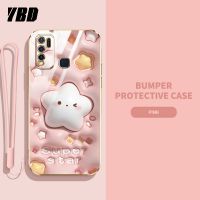 YBD2023ใหม่3Dแคนดี้เคสโทรศัพท์สำหรับหญิงสาวน่ารักสำหรับ Vivo Y30i Y30 Y50 เคสกล้องแม่นยำเคสมือถือยอดนิยม V1965SA 1938 1935 ฝาครอบรูปแบบน่ารักฟรีสายแลนยา