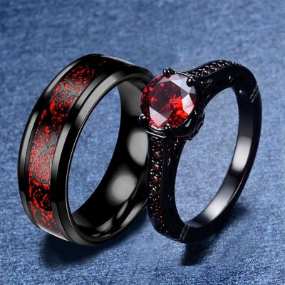 Fashion Luxury Engagement Wedding Couple Exquisite Jewelry Anniversary Men and