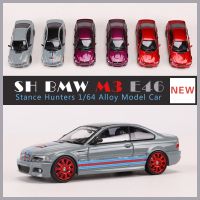 Stance Hunters 1:64 E46 M3 Alloy Car Model Red/Silver/Black Kids Toys Hobby Gifts Collection Ornament Display