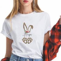 Pretty Bunny ears Printing MOM BOSS New T-shirt Female Comfortable Punk Oversize T Shirt Ropa Mujer Fine Loose O-Neck Tshirt