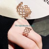 bdfszer 012A Size adjustable open ring female fashion personality simple index finger in trendy fortune ring Korean version of net red cold style