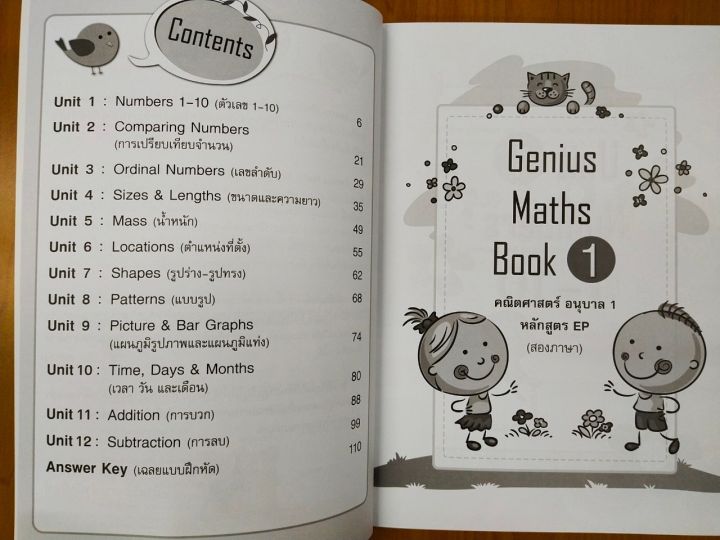 หนังสือเด็ก-genius-maths-book-1-คณิตศาสตร์-อนุบาล-1-หลักสูตร-ep-สองภาษา