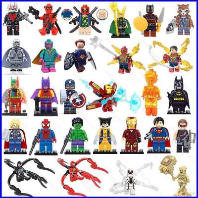 Yt1 ฟิกเกอร์ Marvel The Avengers Spiderman Batman Iron man ขนาดเล็ก ของเล่นสําหรับเด็ก