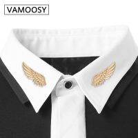 【hot】 Tie clip Brooches 2018 Fashion clothes Personality cufflinks Clip womens shirts Buttoned Pin Male Accessories