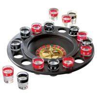 เกมพนันรูเล็ต Roulette Wheel  แก้วเหล้ายิงด้วยลูกเหล็ก 2 ลูกและแก้ว 16 ใบ รุ่น DrinkingRoulete-10Dec-J1