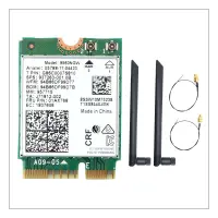 9560NGW WiFi Card+2XAntenna 1730Mbps Wireless AC 9560 2.4G+5G BT 5.0 802.11Ac M.2 CNVI 9560NGW Adapter Wireless Adapter