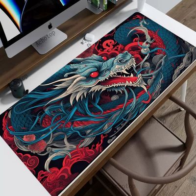Large Mouse Pad Chinese Dragon Gaming Accessories HD Print Office Computer Keyboard Mousepad XXL PC Gamer Laptop Desk Mat 100x50