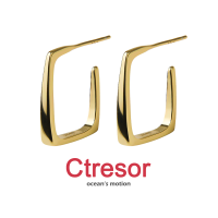 Ctresor Earrings ต่างหู มินิมอล สี่เหลี่ยม