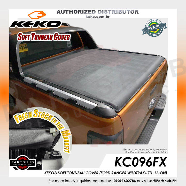 Soft Cover Ranger KEKO SOFT TONNEAU COVER KC096FX (FORD RANGER WILDTRAK/LTD '13-ON ...