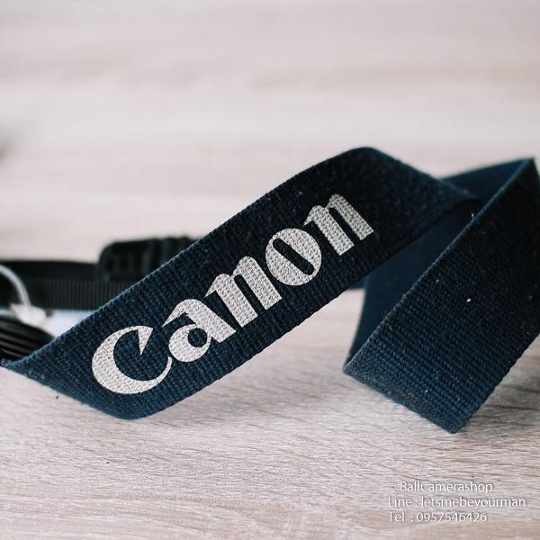 ขายสายคล้องคอ-canon-japan-เเท้-สีน้ำเงิน-สภาพปานกลาง