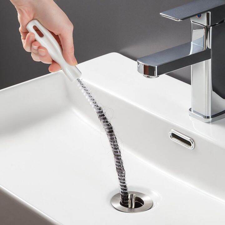 FPXR8 Universal Bendable Bathroom Drain Cleaner Sticks Home Anti