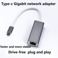 Aluminum USB 3.0 Type-C to RJ45 Gigabit Ethernet Adapter Drive-free USB C Ethernet Adapter 1000/100Mbps USB C Network Adapter