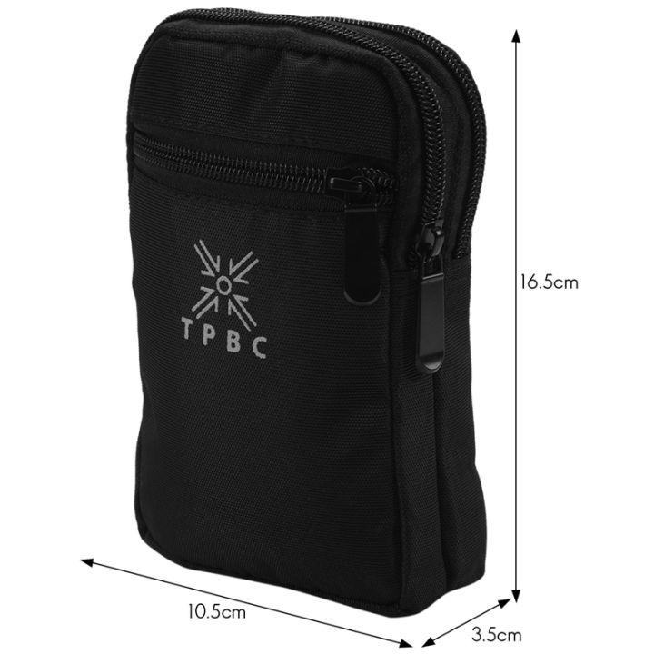 2x-outdoor-running-pack-waist-belt-phone-pouch-bag-black