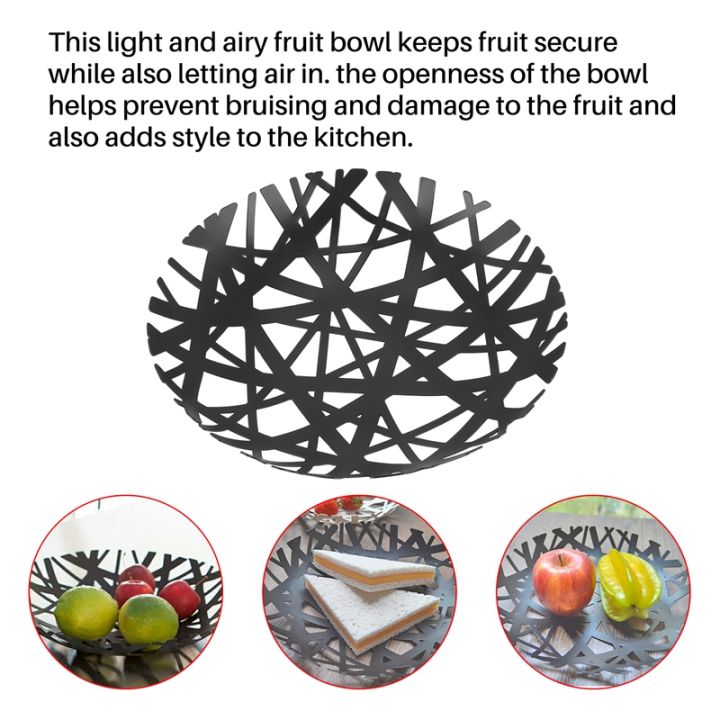 2498-tower-fruit-bowl-modern-kitchen-counter-basket-holder-black