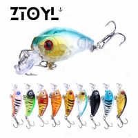 ZTOYL 1ชิ้น crankbait 4G 4.5cm ว่ายน้ำเหวี่ยงเหยื่อยากสำหรับเบสหอกตกปลาเหยื่อล่อจับปลา3D ตา